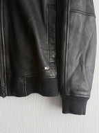 Marc by Marc Jacobs Leather Hoodie Jacket