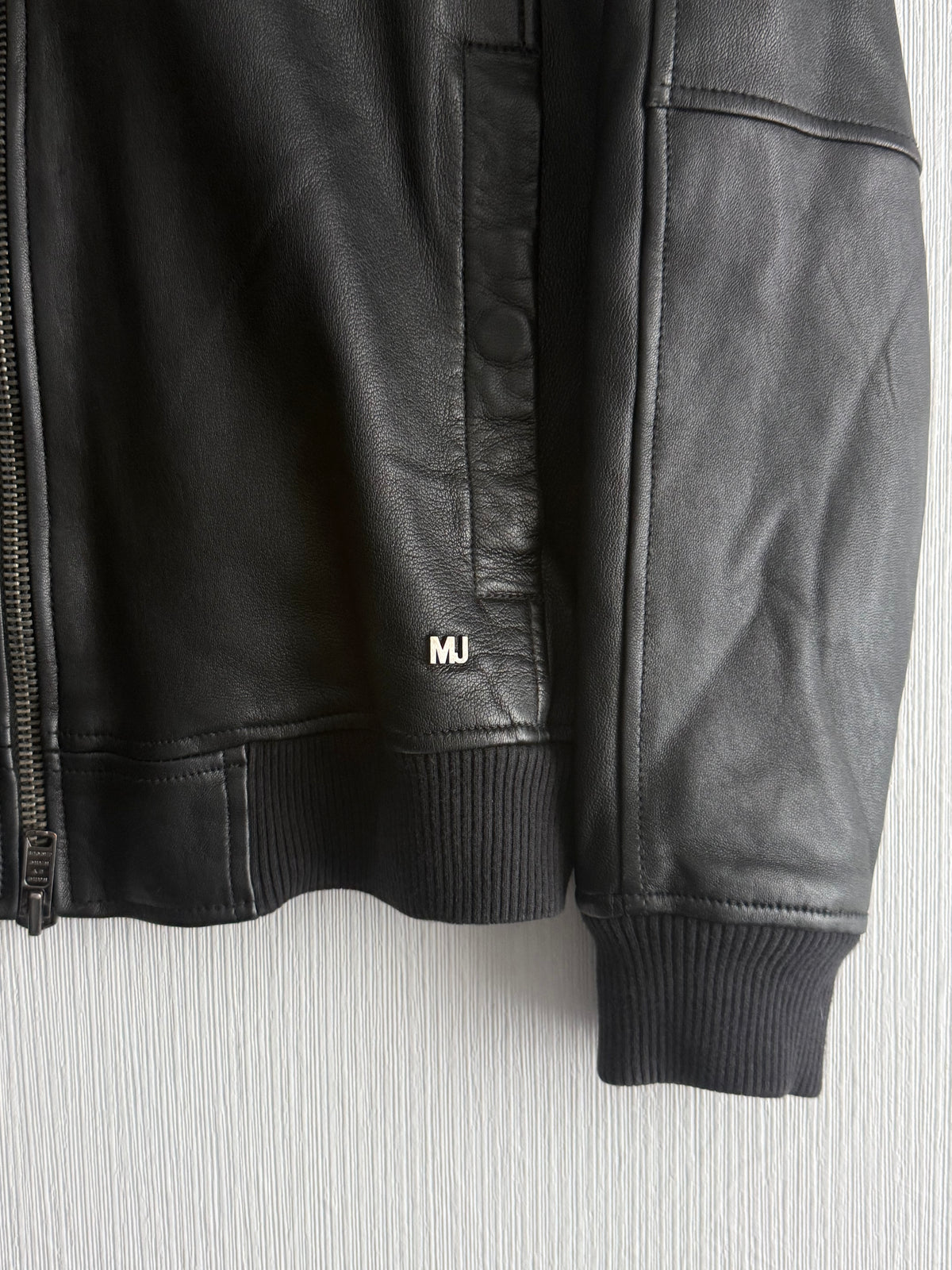 Marc by Marc Jacobs Leather Hoodie Jacket