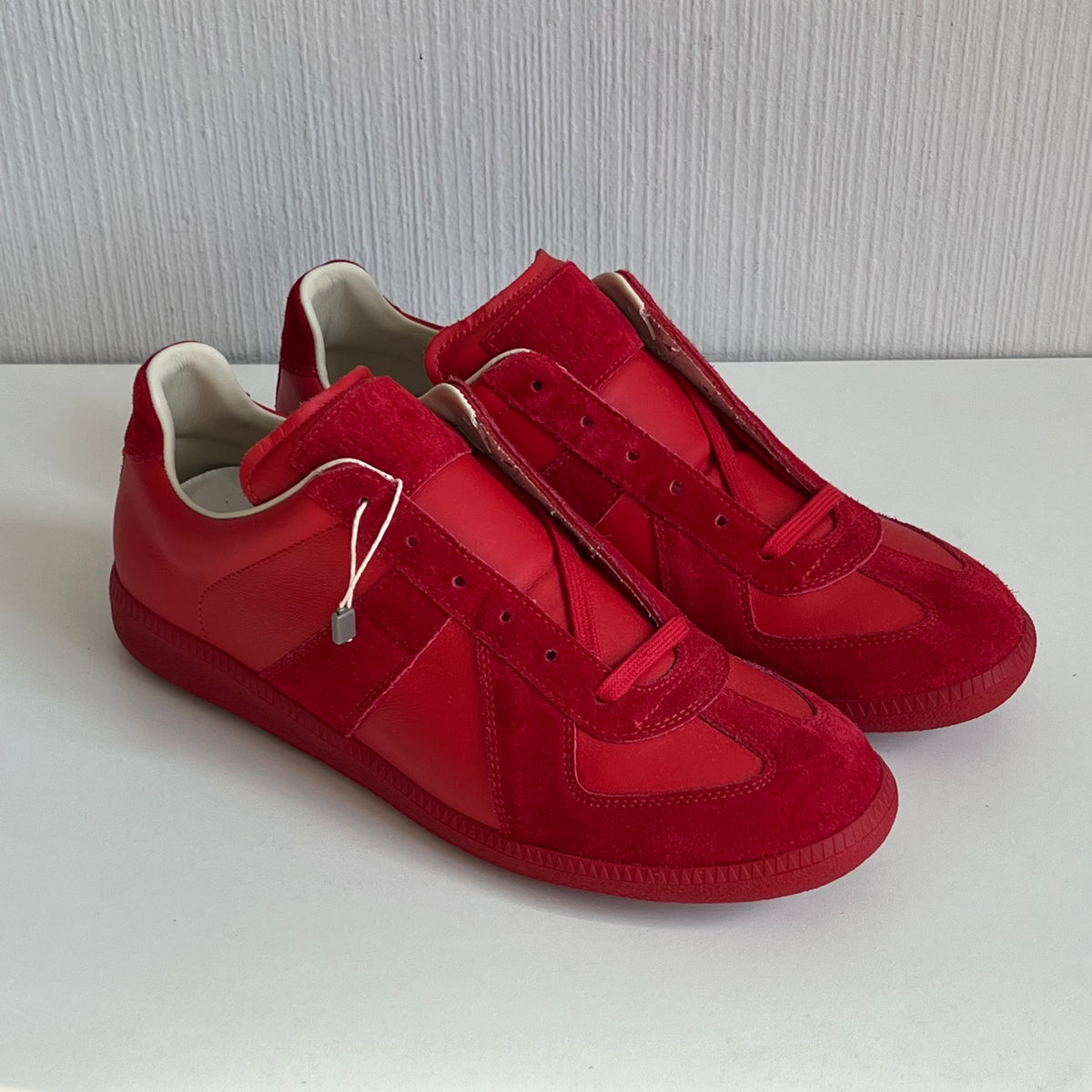 Maison Martin Margiela Replica Gats Mens Red Trainers Shoes