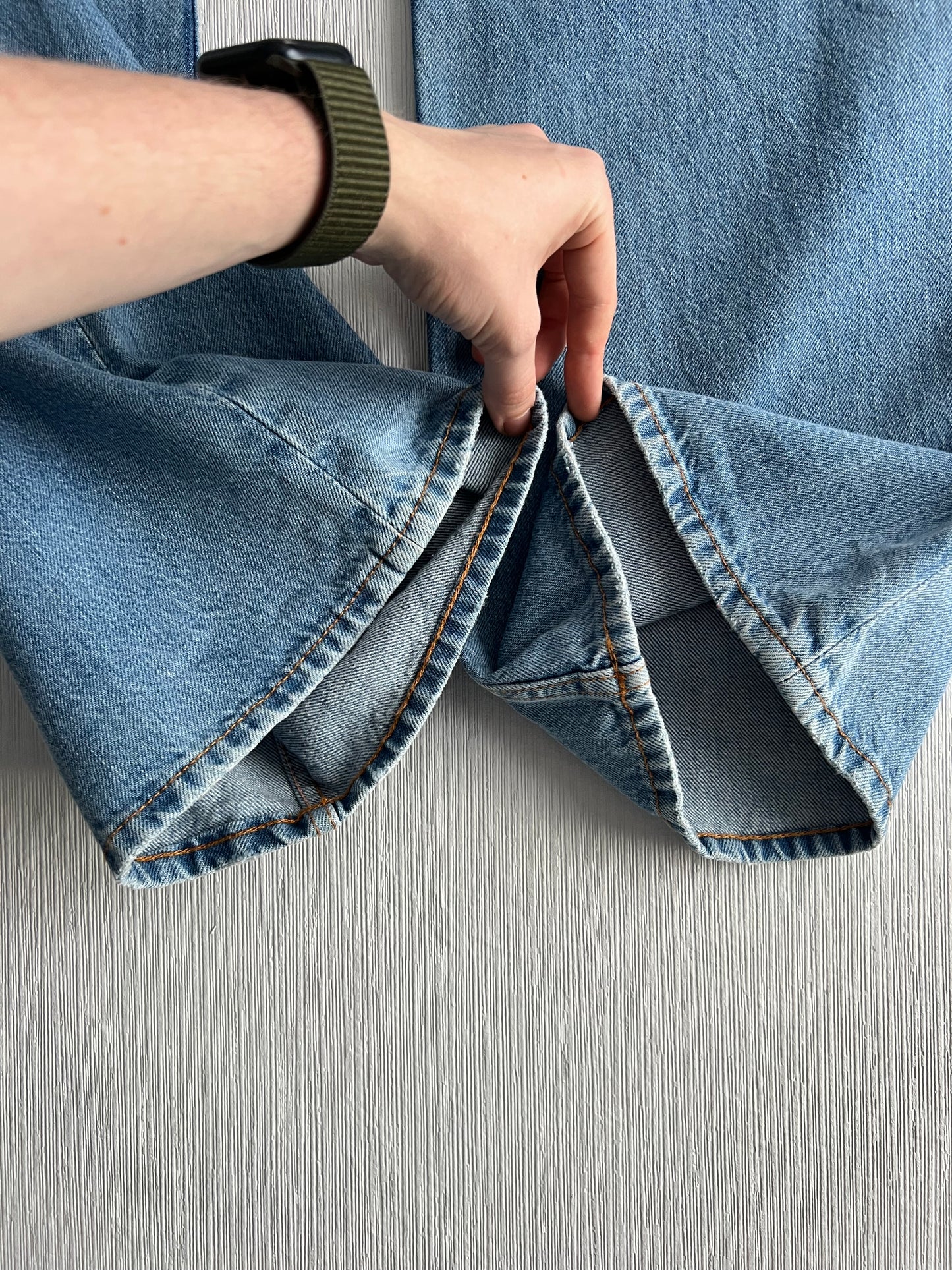 Acne Studios 2021F Light Blue Vintage Mens Denim Pants