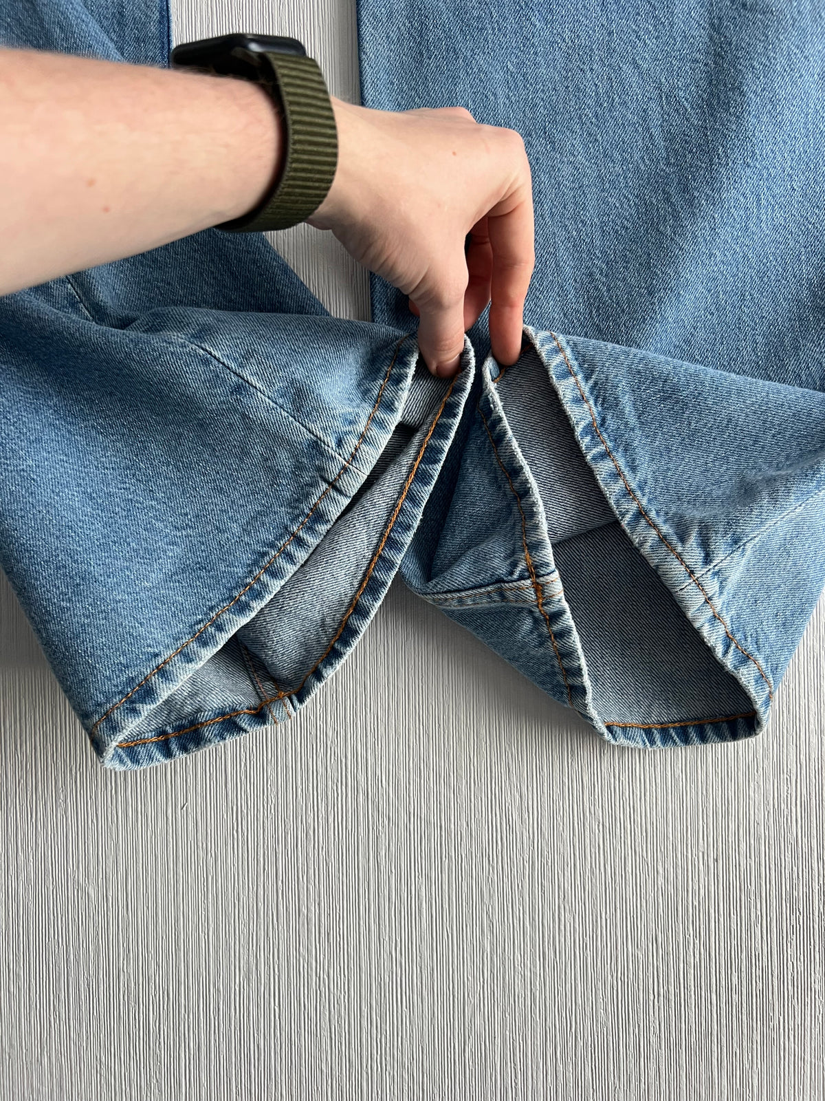 Acne Studios 2021F Light Blue Vintage Mens Denim Pants