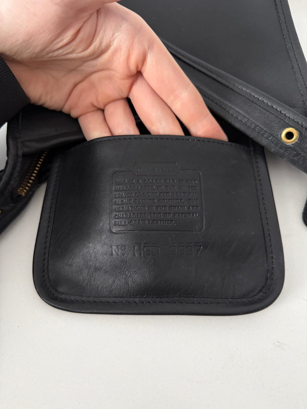 Coach 9997 Legacy Vintage Black Genuine Leather Crossbody Bag