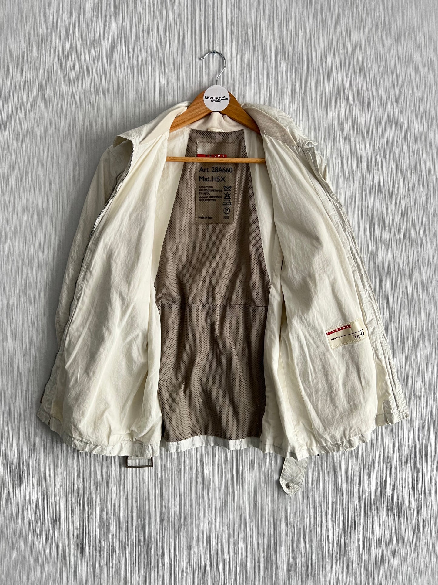 Prada Sport Vintage Red Tab Women's Nylon Jacket