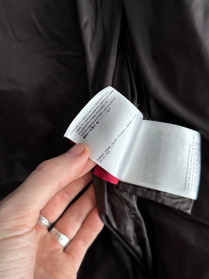 Moncler Gamme Rouge Laiyu Grey Raccoon Fur Printed Down Coat Puffer Jacket