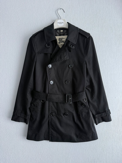 Burberry Britton Black Short Trench Coat