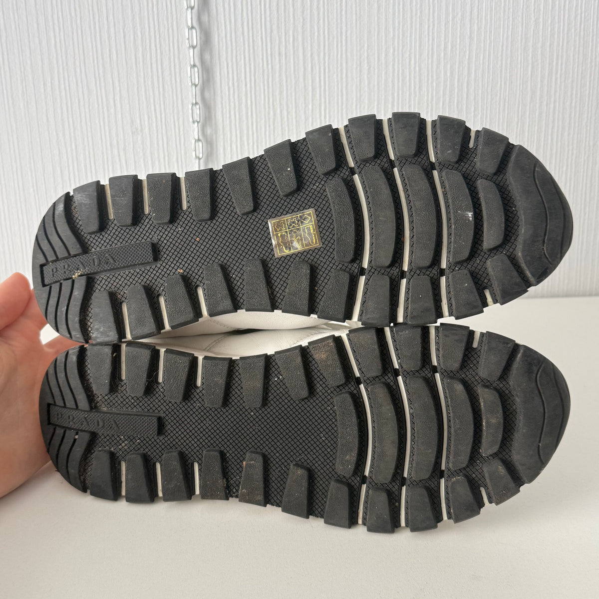 Prada Leather White Shoes