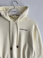 Off-White Cream Cropped Hoodie
