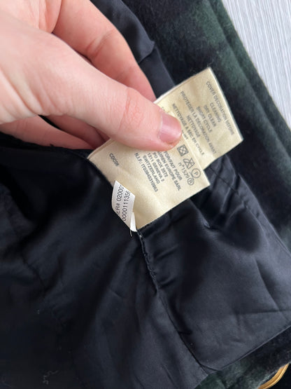 191 Ralph Lauren Denim & Supply Tartan Plaid Wool blend Pea Coat