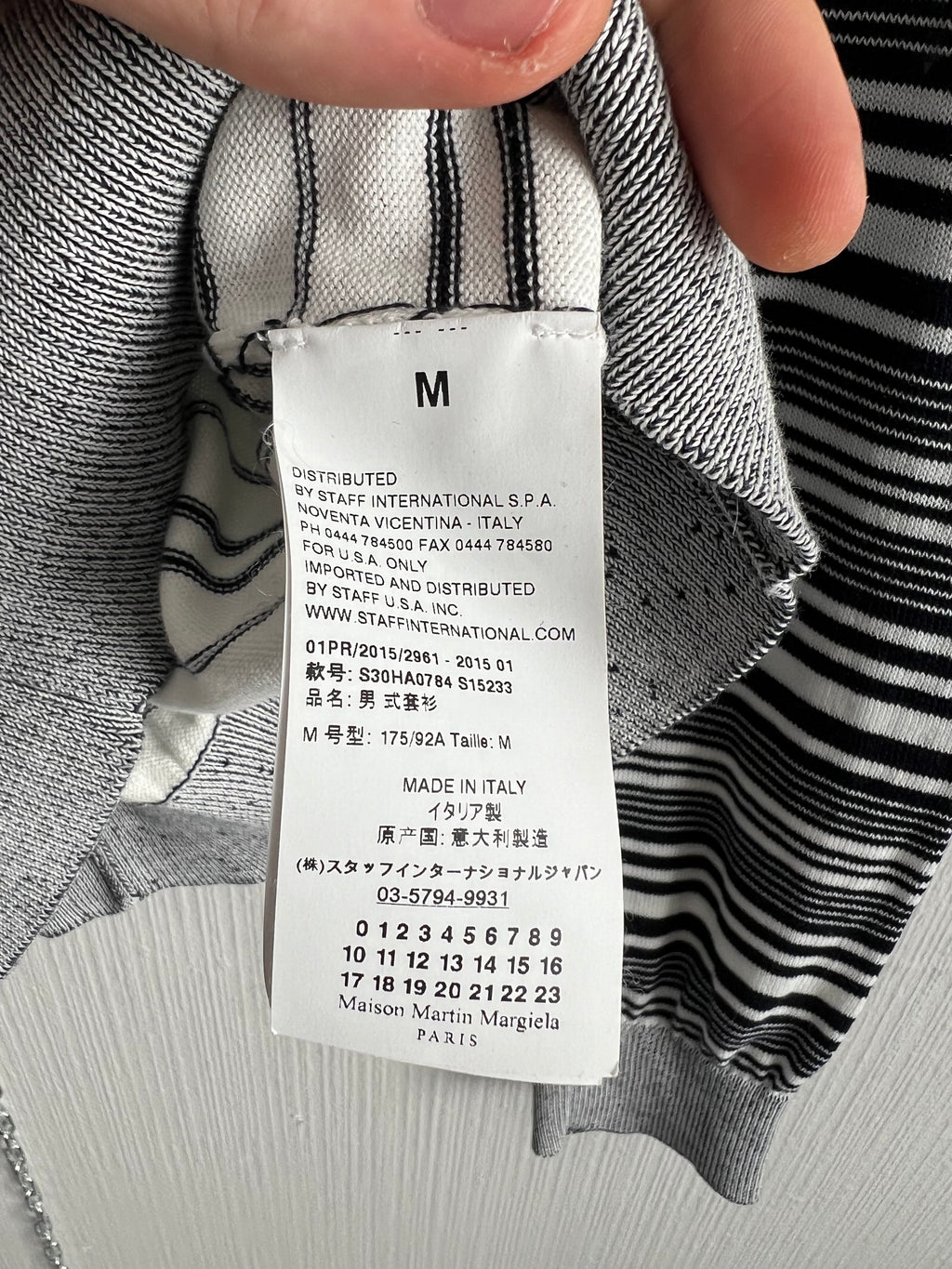 Maison Margiela Reconstructed Striped Sweater