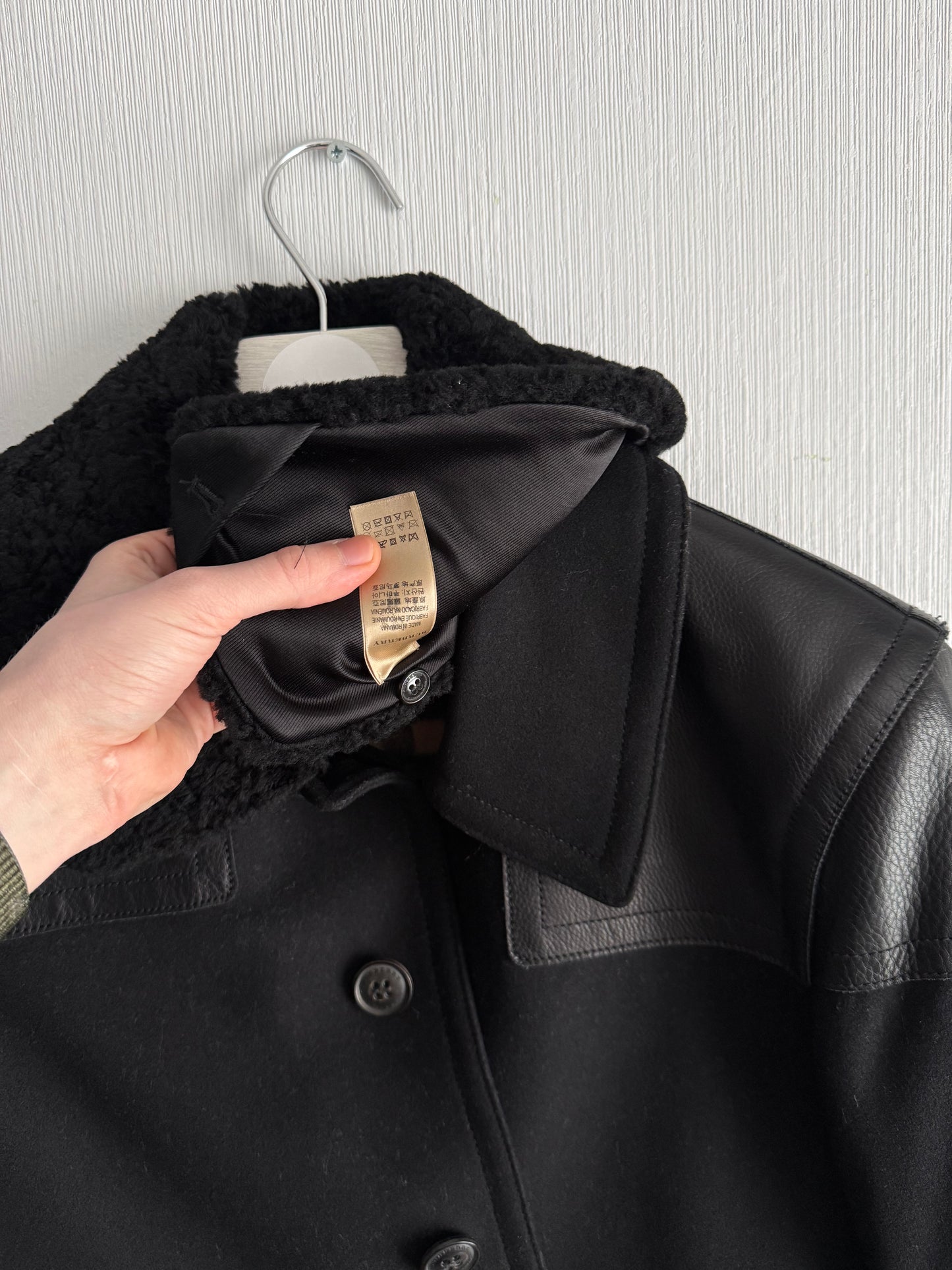 Burberry Black Wool Muswell Jacket