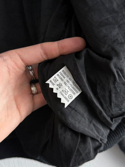 Marithé & François Girbaud 80s Cropped Black & Yellow Bomber Jacket