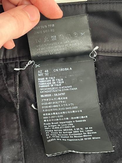 Prada Milano 2019 Nylon Gabardine Baggy Shorts