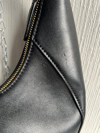 Stella McCartney Perforated Logo Boho Bag Black