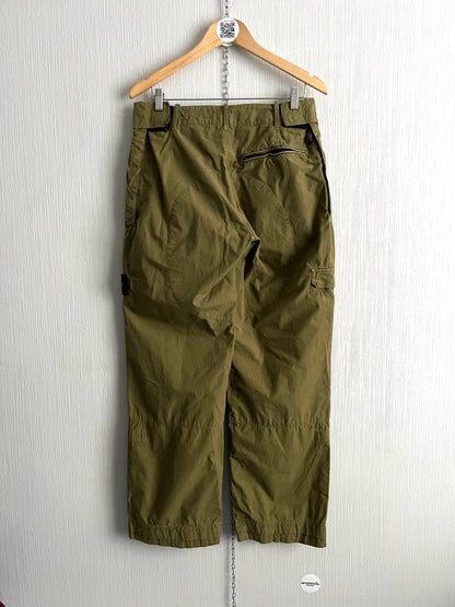 Stone Island Khaki 2010 Loose Cotton Cargo Trousers
