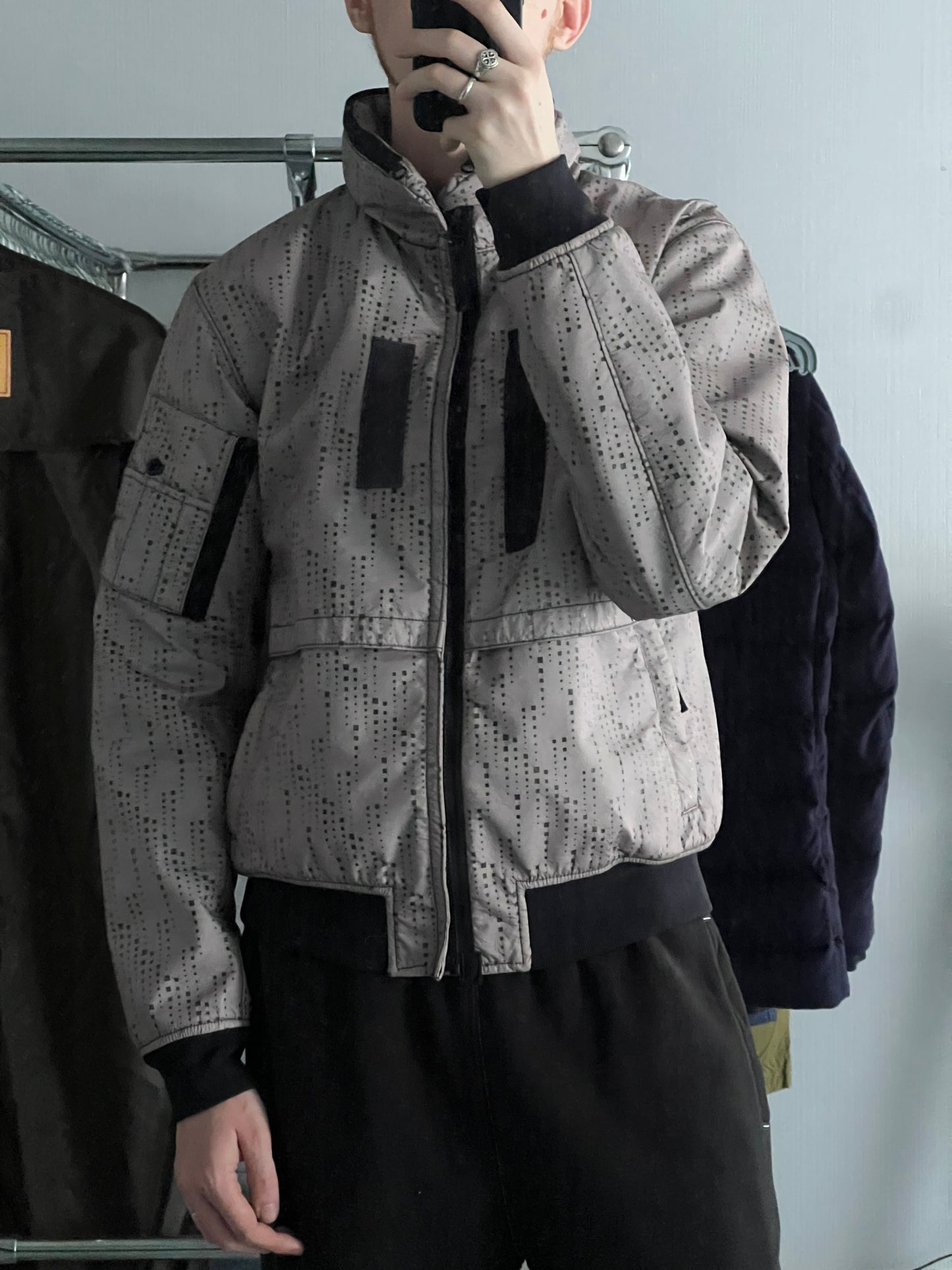 Stone Island Shadow Project AW19 Lasered Poly-Hide Down Jacket