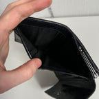 Miu Miu Black Crinkled Leather Wallet