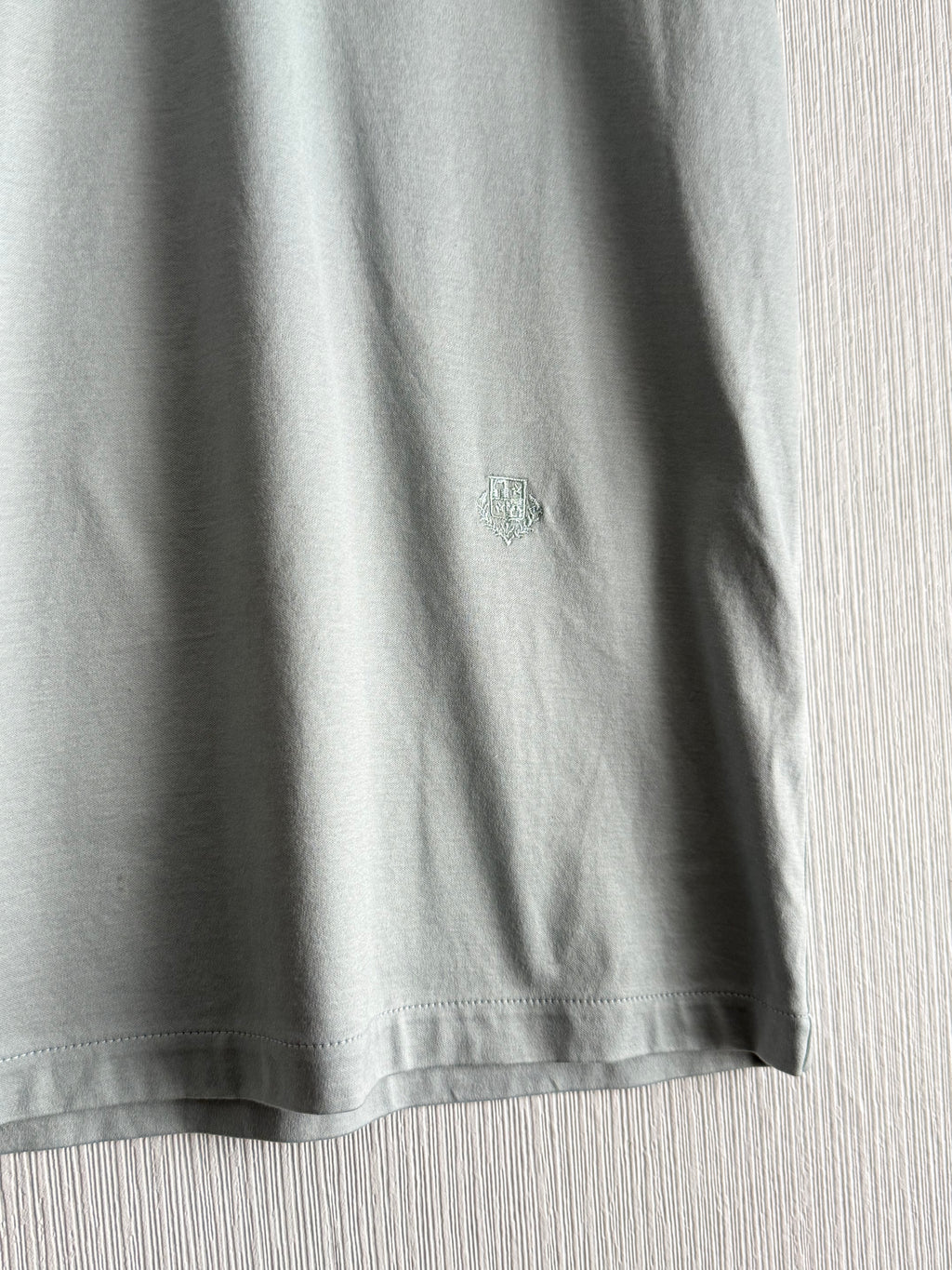Loro Piana Logo Cotton Blue T-shirt