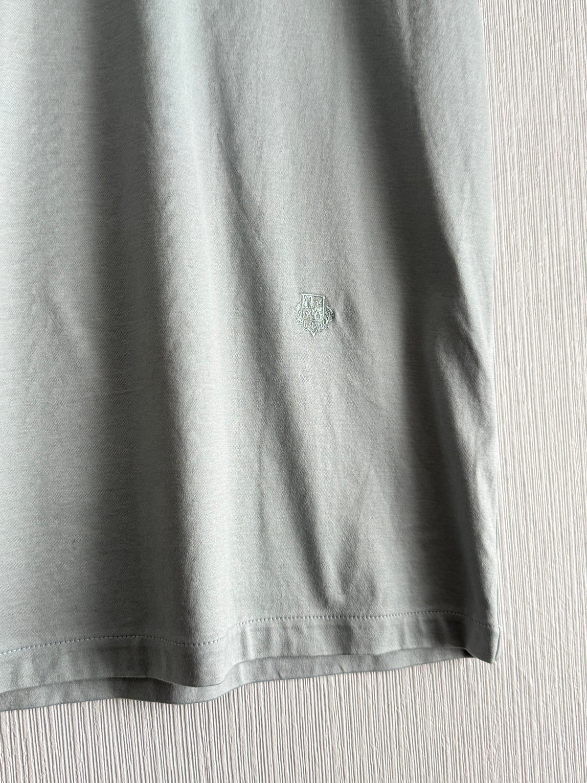 Loro Piana Logo Cotton Blue T-shirt