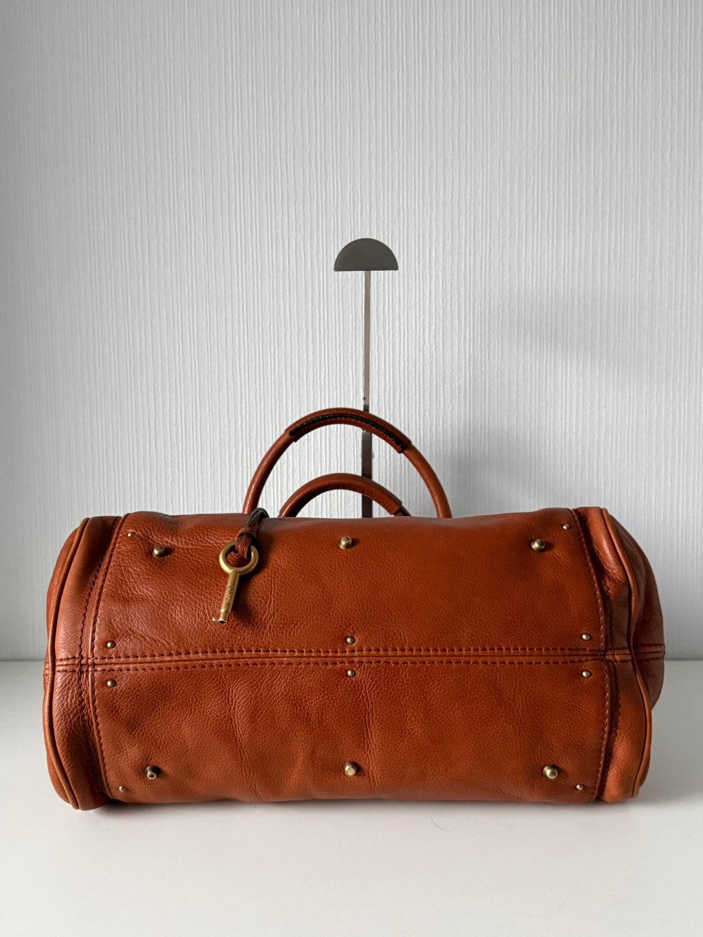 Chloe Vintage Paddington Bag in Brown Leather