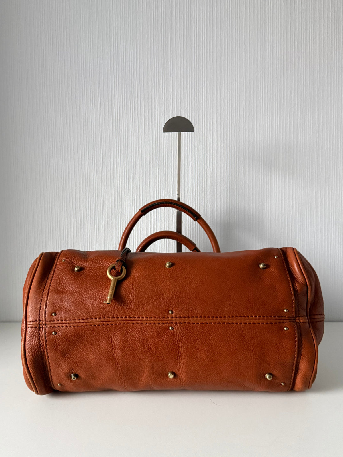 Chloe Vintage Paddington Bag in Brown Leather