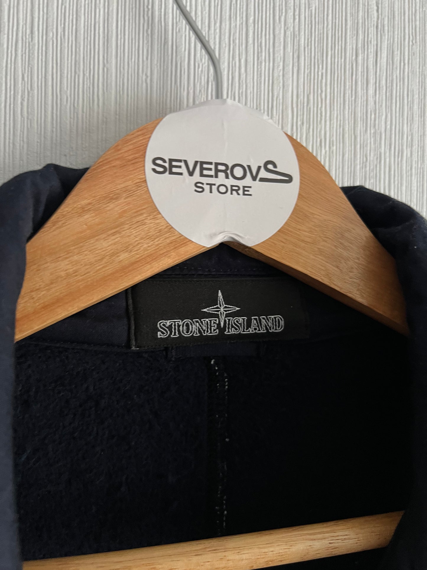 Stone Island Shadow Project AW17 Navy Teddy Fleece Zipped Blazer