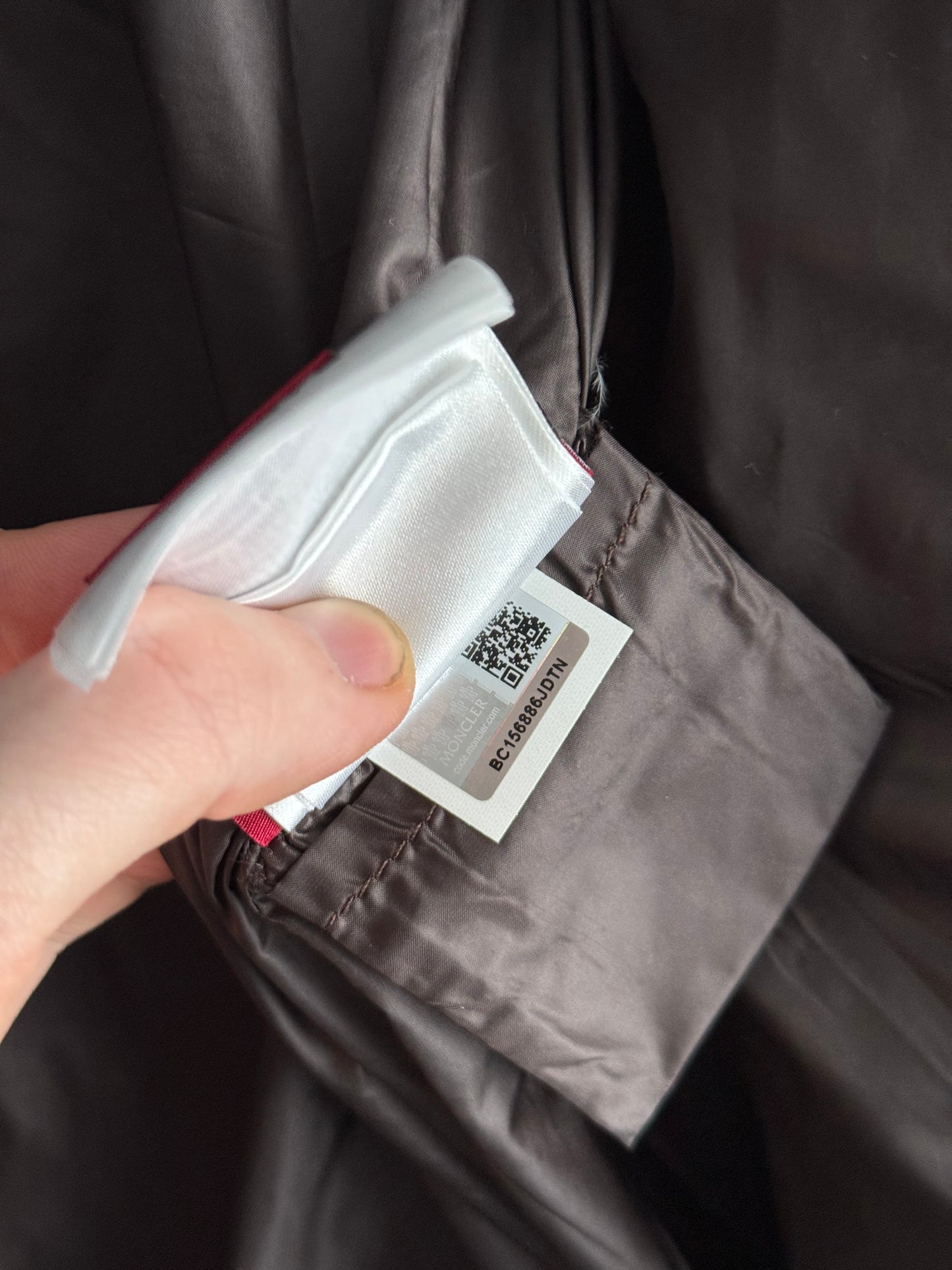 Moncler Gamme Rouge Laiyu Grey Raccoon Fur Printed Down Coat Puffer Jacket