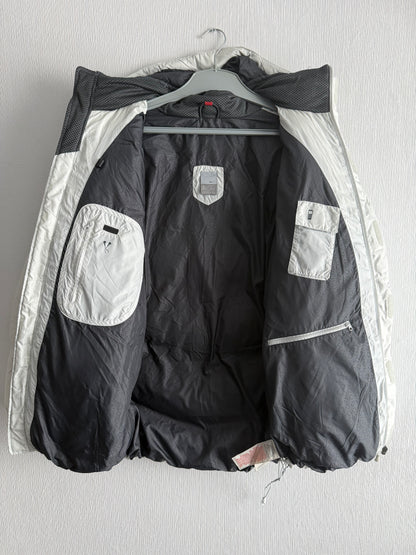 Nike Therma-FIT Light Gray Puffer Jacket with Hood