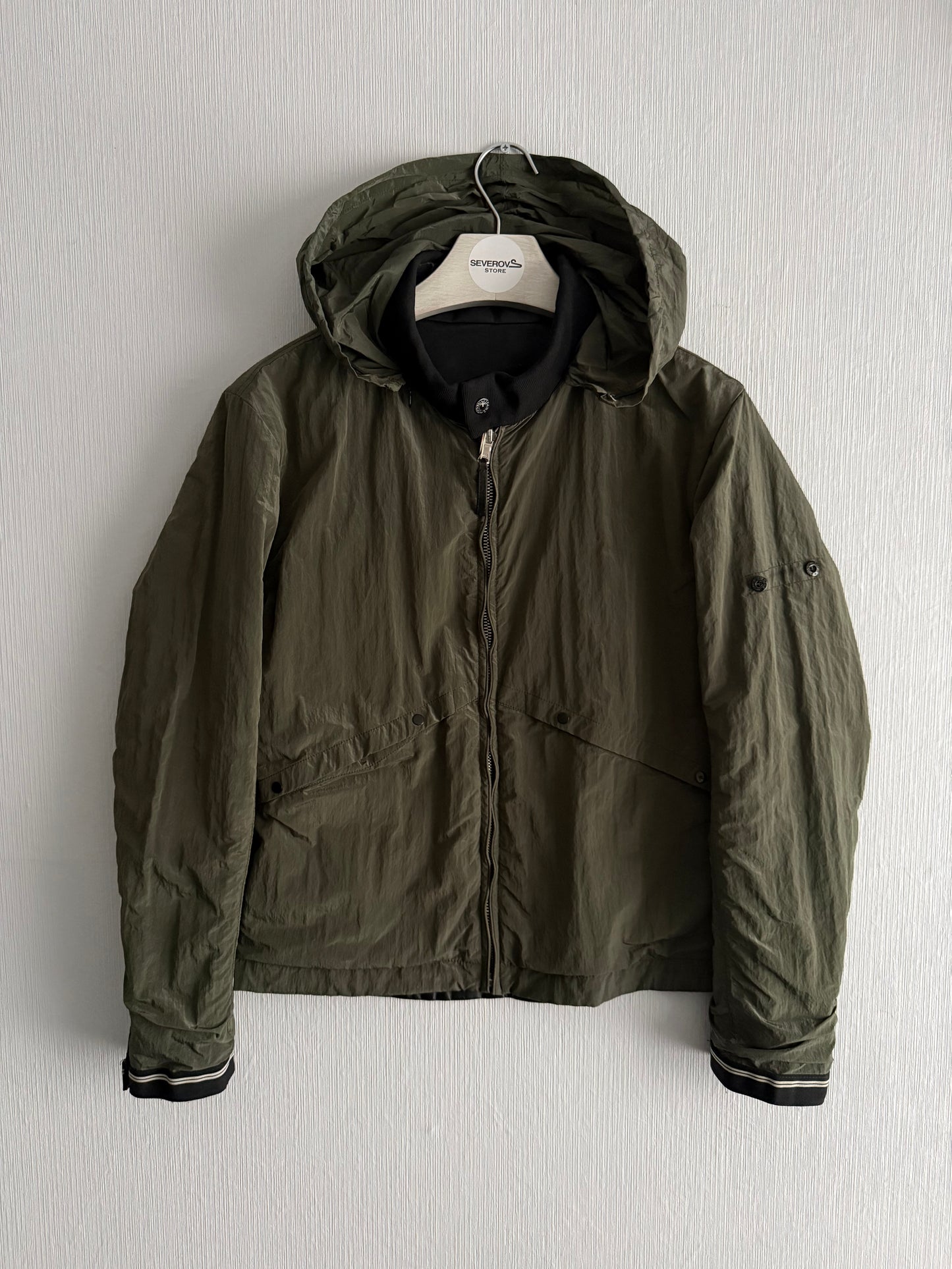 Stone Island SS10 Reversible Leather and Nylon Metal Jacket