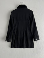 Miu Miu 00s Archive Wool Coat Bondage Belt