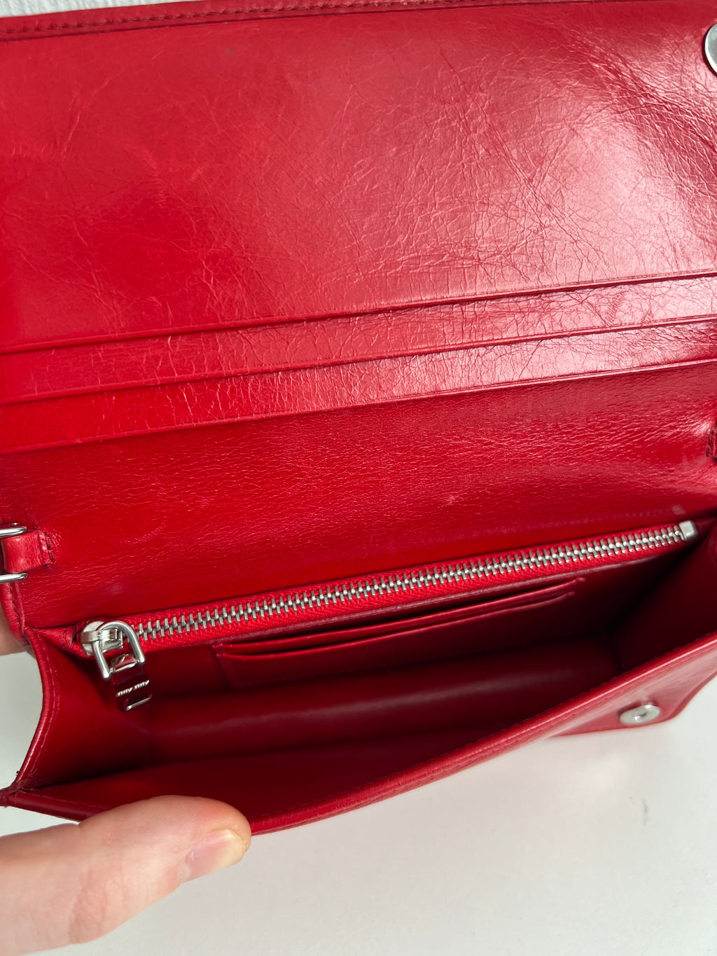 Miu Miu Clutch Crossbody Matelasse Quilted Red Leather Clutch Bag with Removable Crossbody Strap