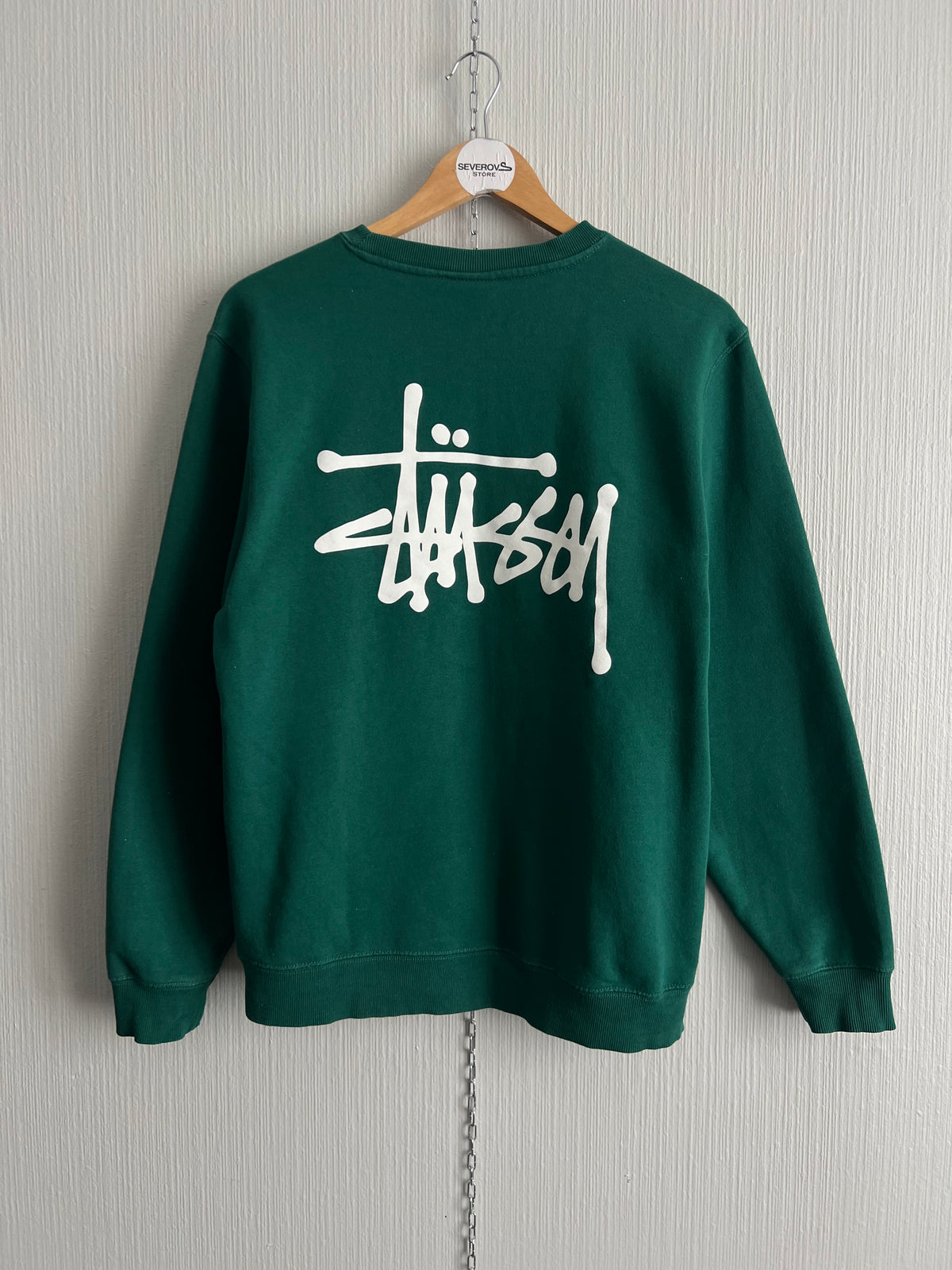 Stussy Green Cotton Crewneck