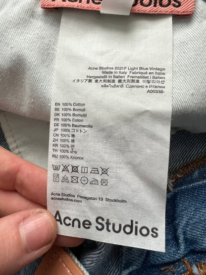 Acne Studios 2021F Light Blue Vintage Mens Denim Pants