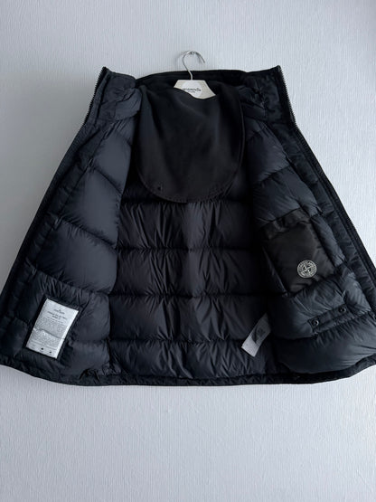 Stone Island AW22 Down Balaclava Jacket Opaque Nylon Twill Black
