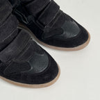 Isabel Marant Bekett Black Suede Leather Trainers Womens Shoes
