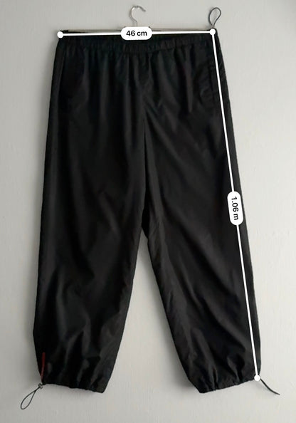 Prada Sport SS99 Red Tab Nylon Parachute Pants