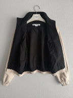 Acne Studios SS26 Satin Logo Jacket in Beige
