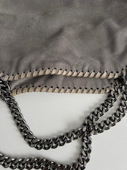 Stella McCartney Falabella Fold-Over Grey Tote Bag