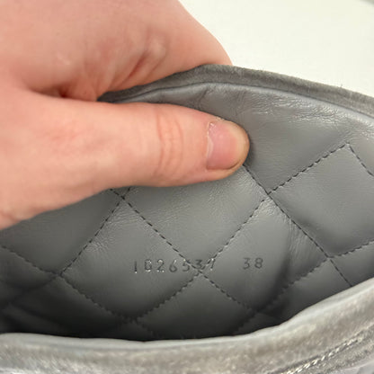 Chanel Black Suede Leather Coco Cocoon Boots by Karl Lagerfeld