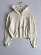 Off-White Cream Cropped Hoodie