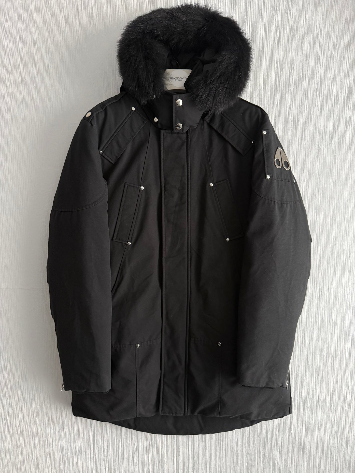 Moose Knuckles Original Stirling Parka Neoshear Jacket Black