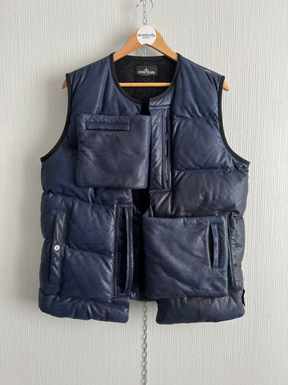 Stone Island Shadow Project AW20 Nappa Leather Utility Vest