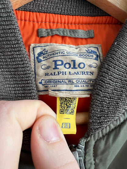 Polo Ralph Lauren Khaki Twill Bomber Jacket