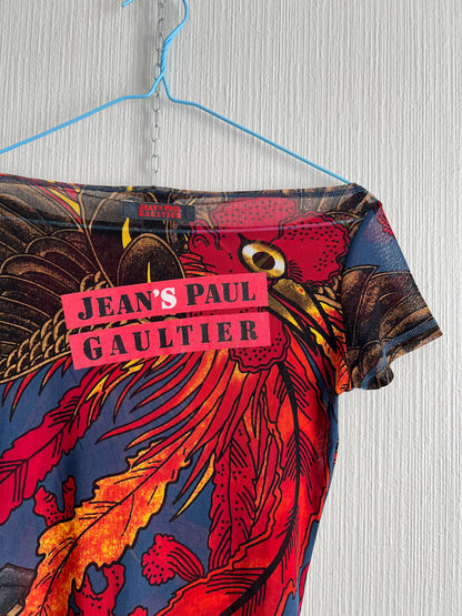 Vintage JPG Jean Paul Gaultier Mesh Top Womans Shirt