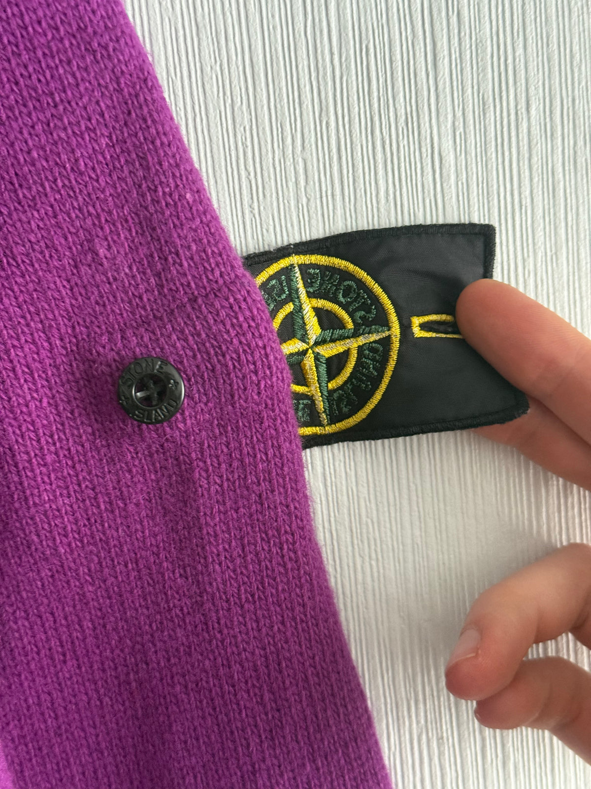 Stone Island AW21 Lambswool Crewneck Knit Sweater