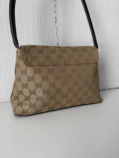 Gucci GG Canvas Looping Shoulder Bag