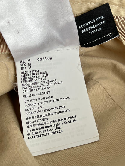 Prada Beige Nylon Bucket Hat
