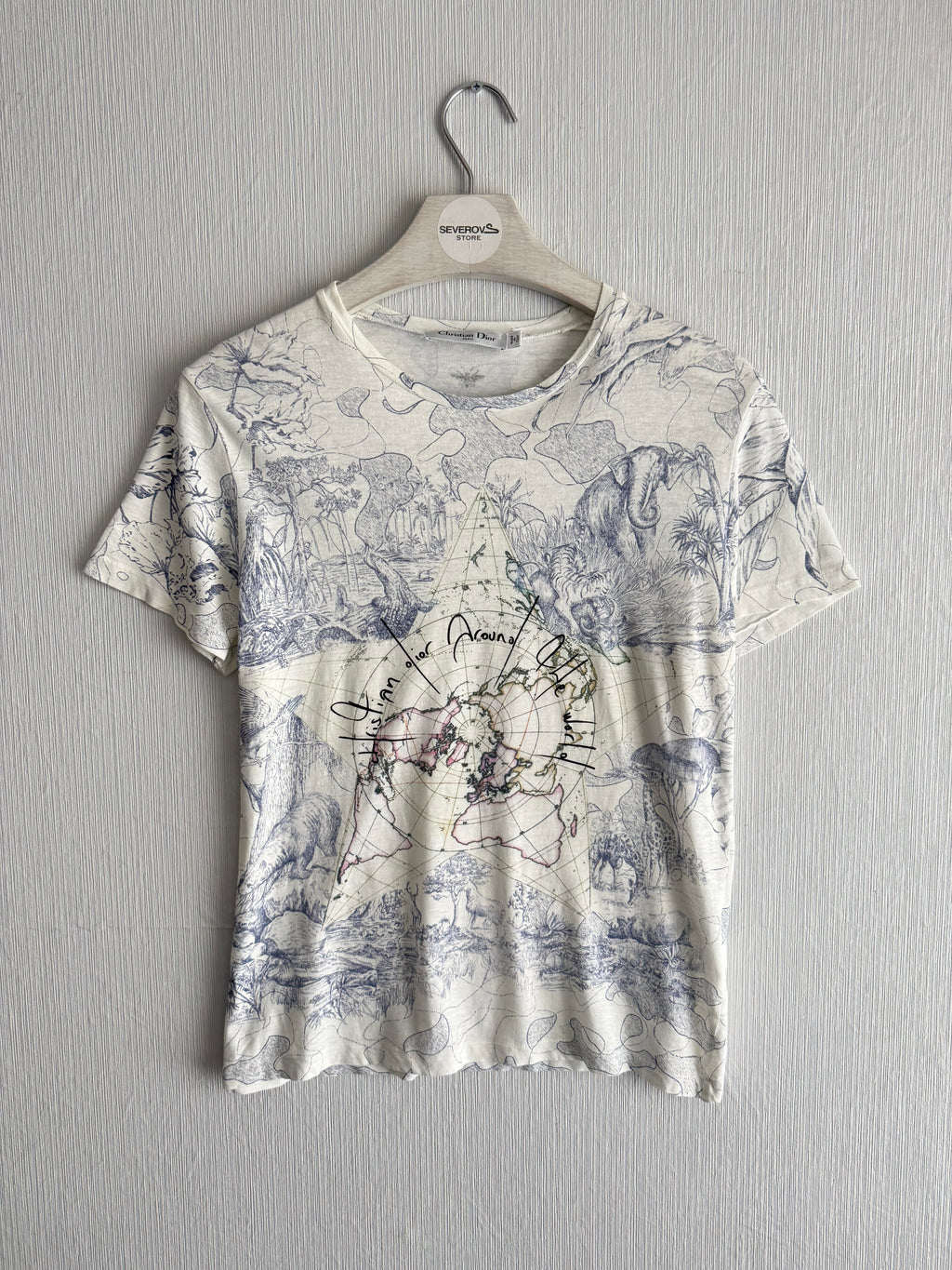 Christian Dior Around The World White T-Shirt