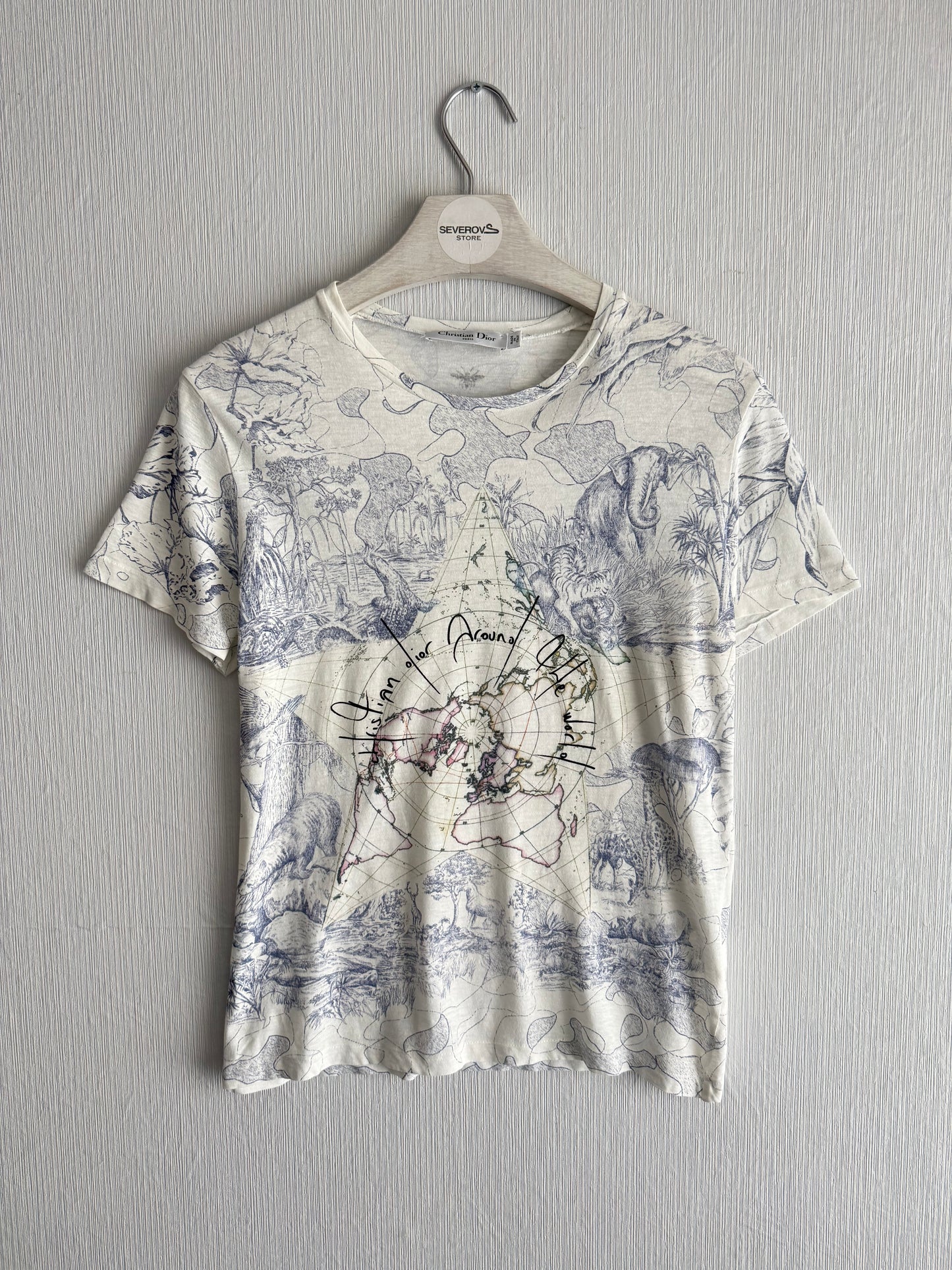 Christian Dior Around The World White T-Shirt