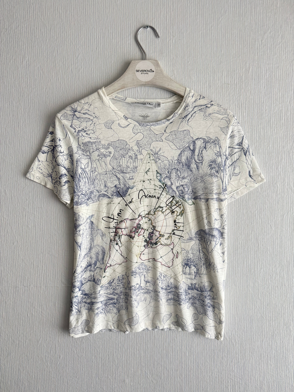 Christian Dior Around The World White T-Shirt