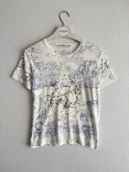 Christian Dior Around The World White T-Shirt